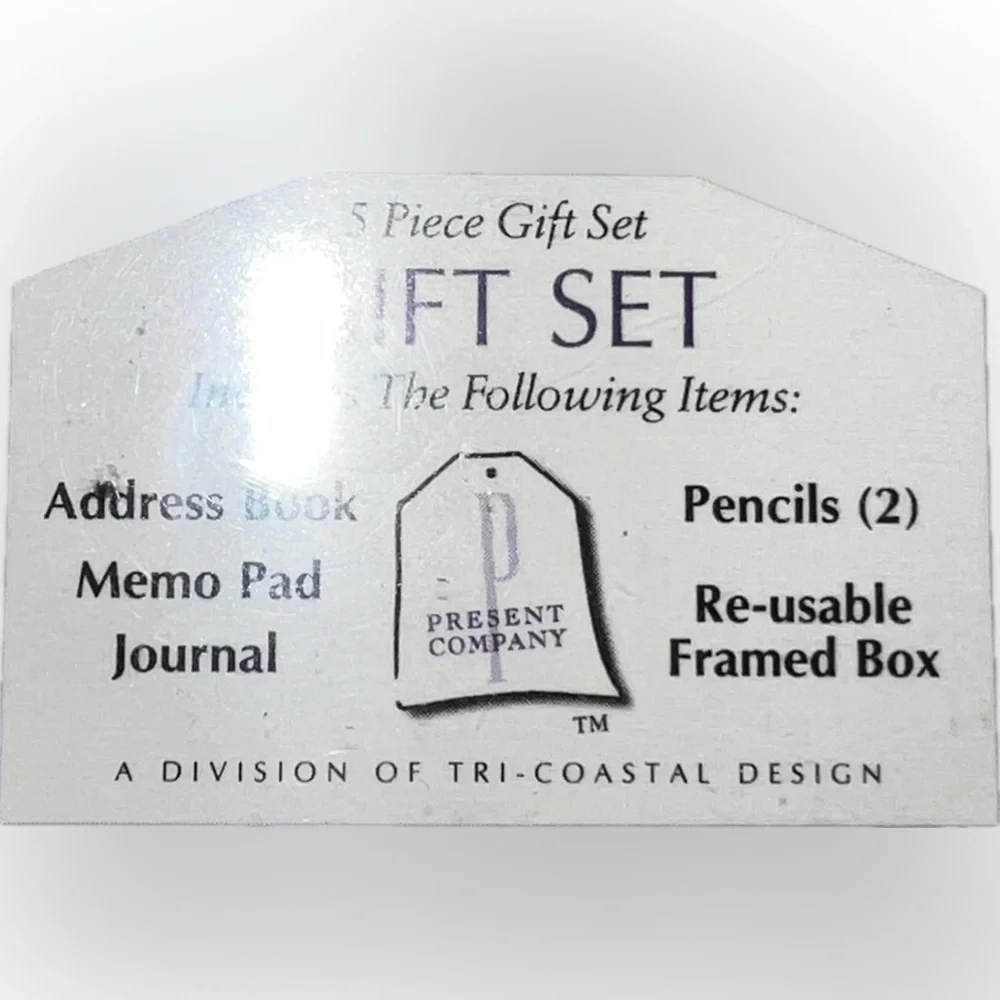 🔴New Tri Coastal Design Desk Gift Set  Journal Address book Memo 2 pencils